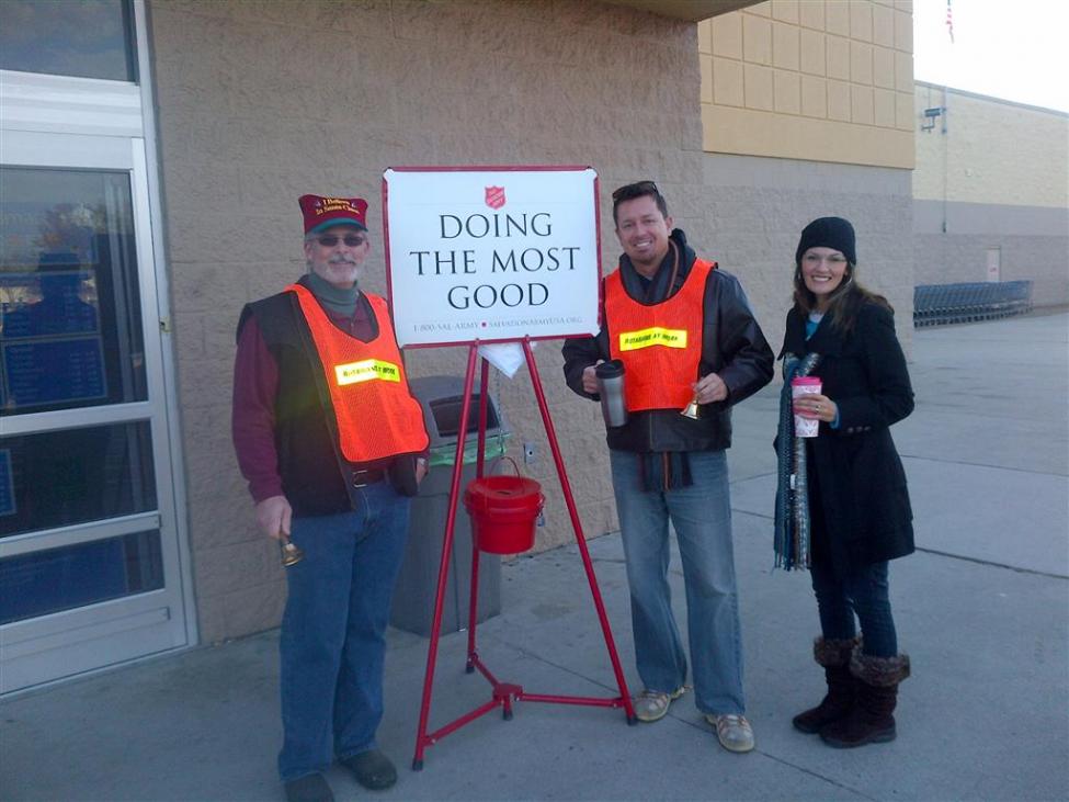 Suffolk Rotarians ring bells for the Salvation Army! 